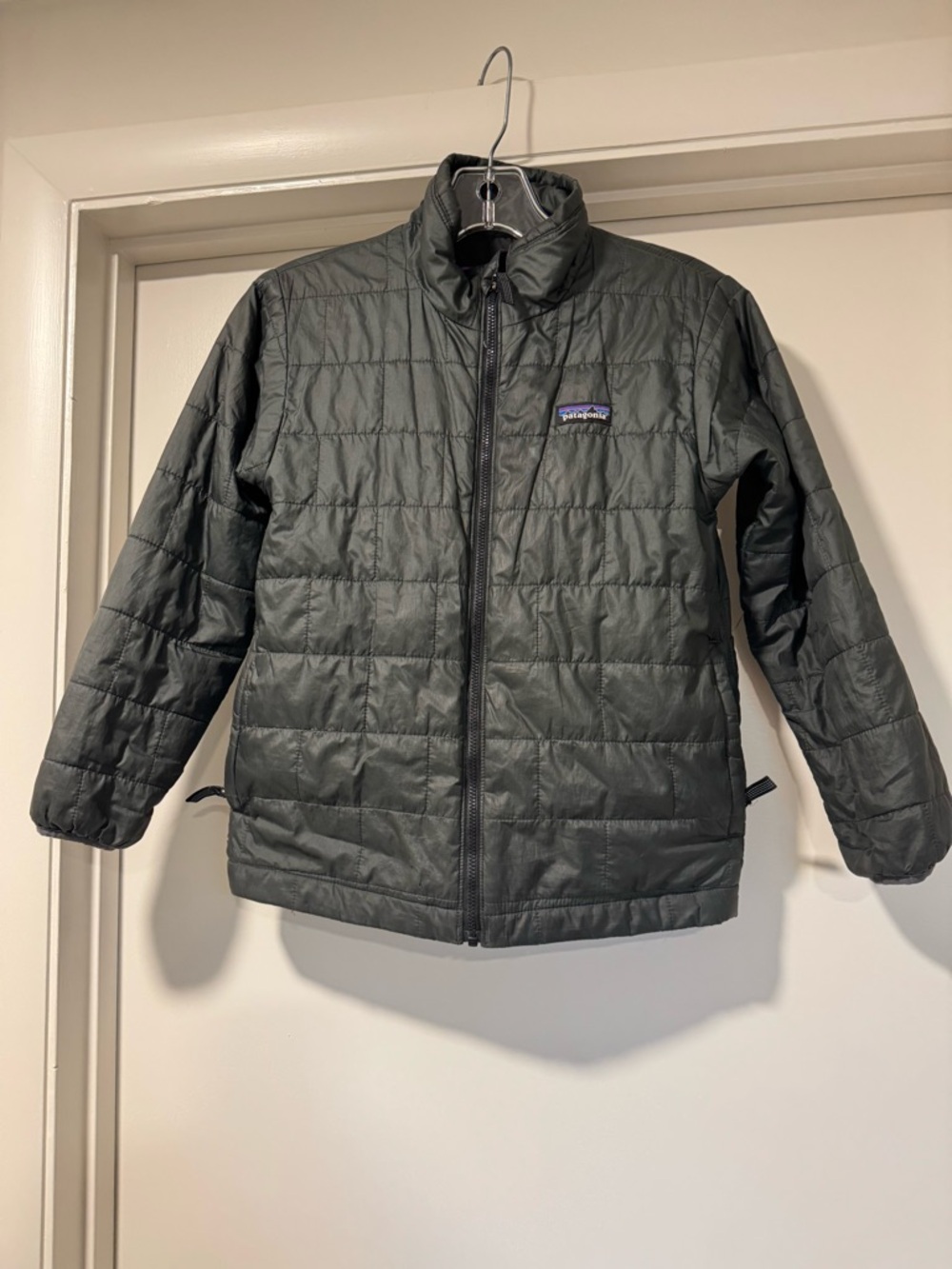 Patagonia Boy’s Dark Grey Quilted Insulated Jacket